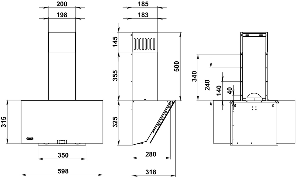 вытяжка D 539 B