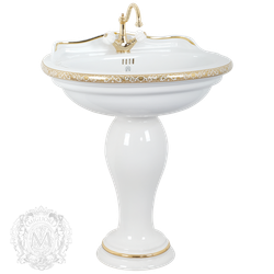 Раковина-тюльпан Milady Migliore  77х60,5см. ML.MLD-25.773.D4.DO с декором золото
