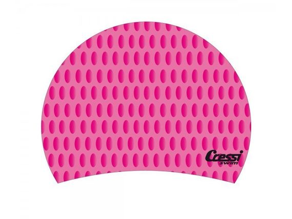 Шапочка для бассейна Cressi Lady силиконовая для длинных волос (белая)