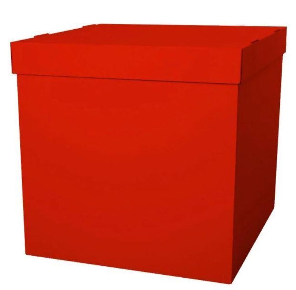 Коробка для шаров (Красная) 60*80*80 см (Ш*Д*В)