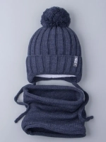 Шапка для мальчика со снудом осенняя