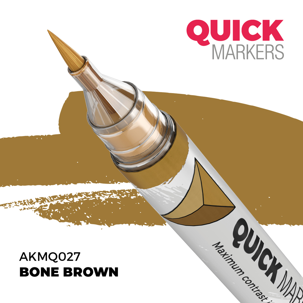 Акриловый маркер AK Interactive Quick Marker Bone Brown