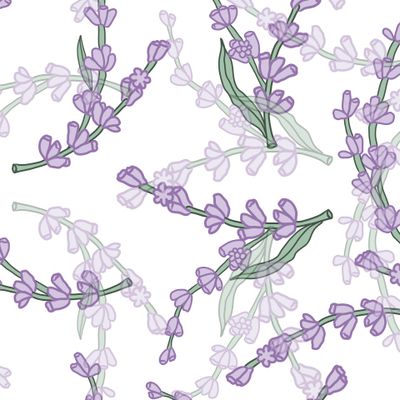 Лавандовое поле Прованс фиолетовый цветочный дизайн