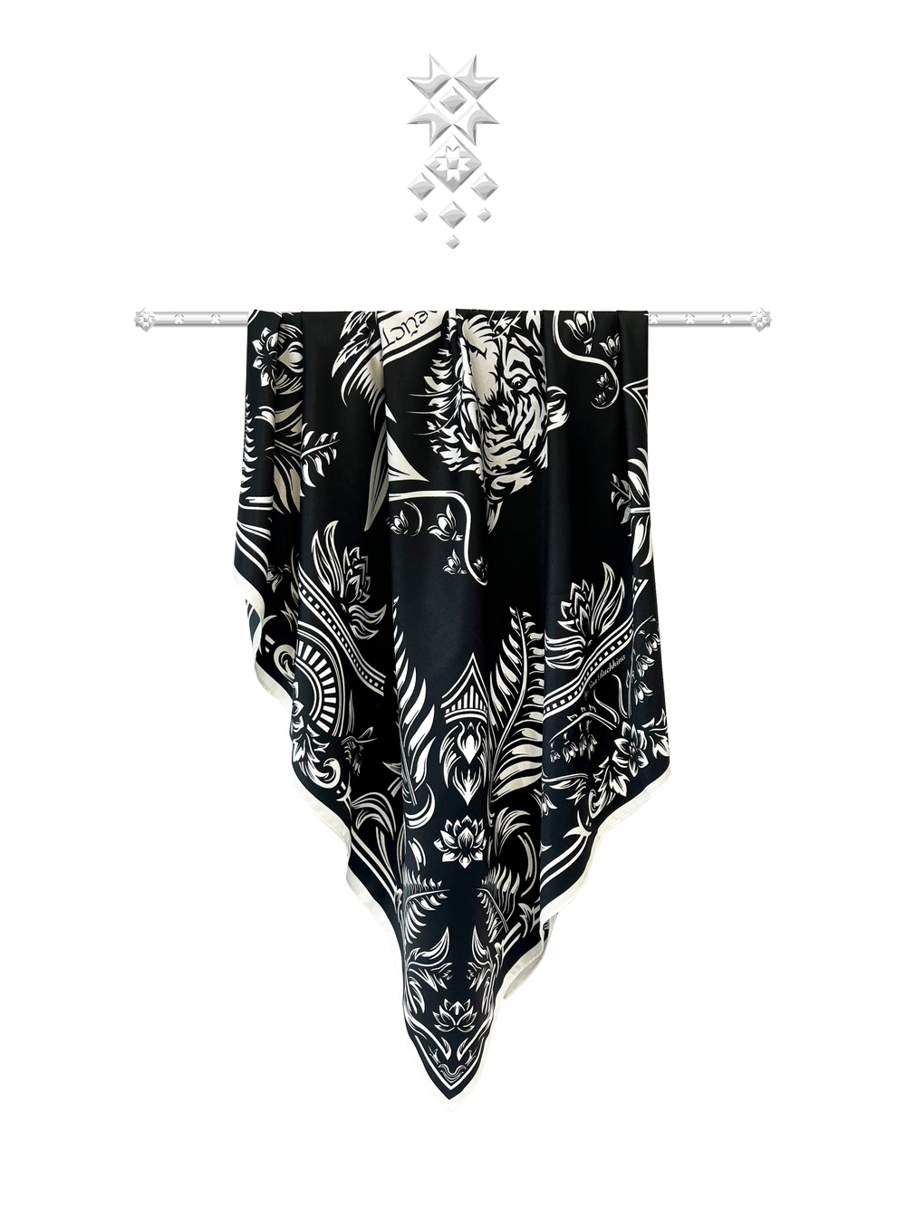 Платок «Тигр Еврейской автономной области. Черный»