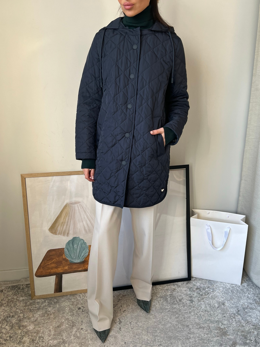 Стеганое пальто Weekend MaxMara, XS