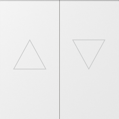 Клавиша 2-я со стрелками для жалюзи, глянцевый белый, серия A07