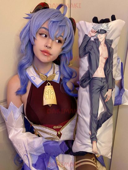 Мини дакимакура Сатору Годжу из Магическая битва арт. M0915, 60х20 см