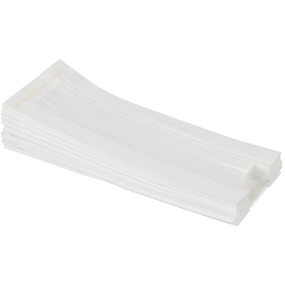 Пакет бумажный С ПОЛОСАТЫМ ОКНОМ (100шт)