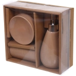 Набор для ванной из 3-х предметов керамический «Сантана» бежевый