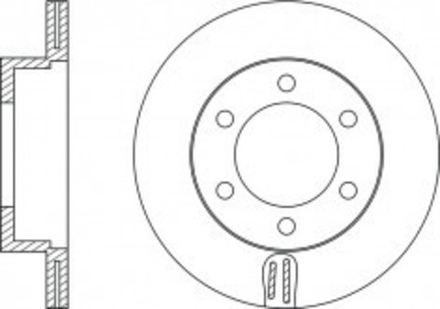 Тормозной диск передний NIBK RN-1128 / 43512-35210