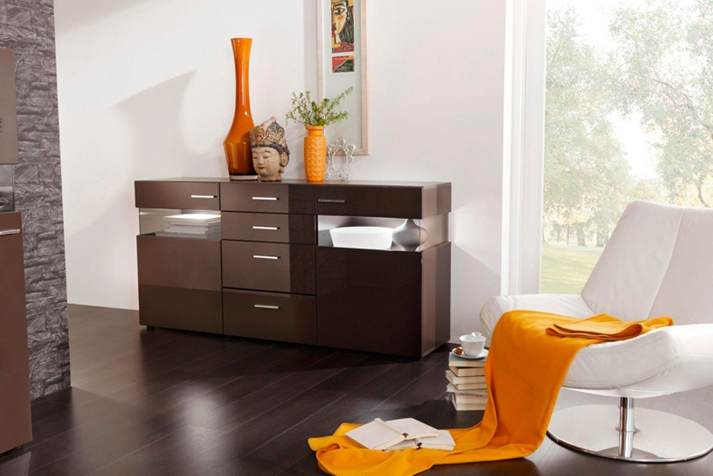 Комод Неворк Венге 0854 180*43*88 см,    Фиеста