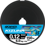OWNER Шнур Kizuna EX X8 Broad PE super chartreuse 150м 0.12мм 6.0кг