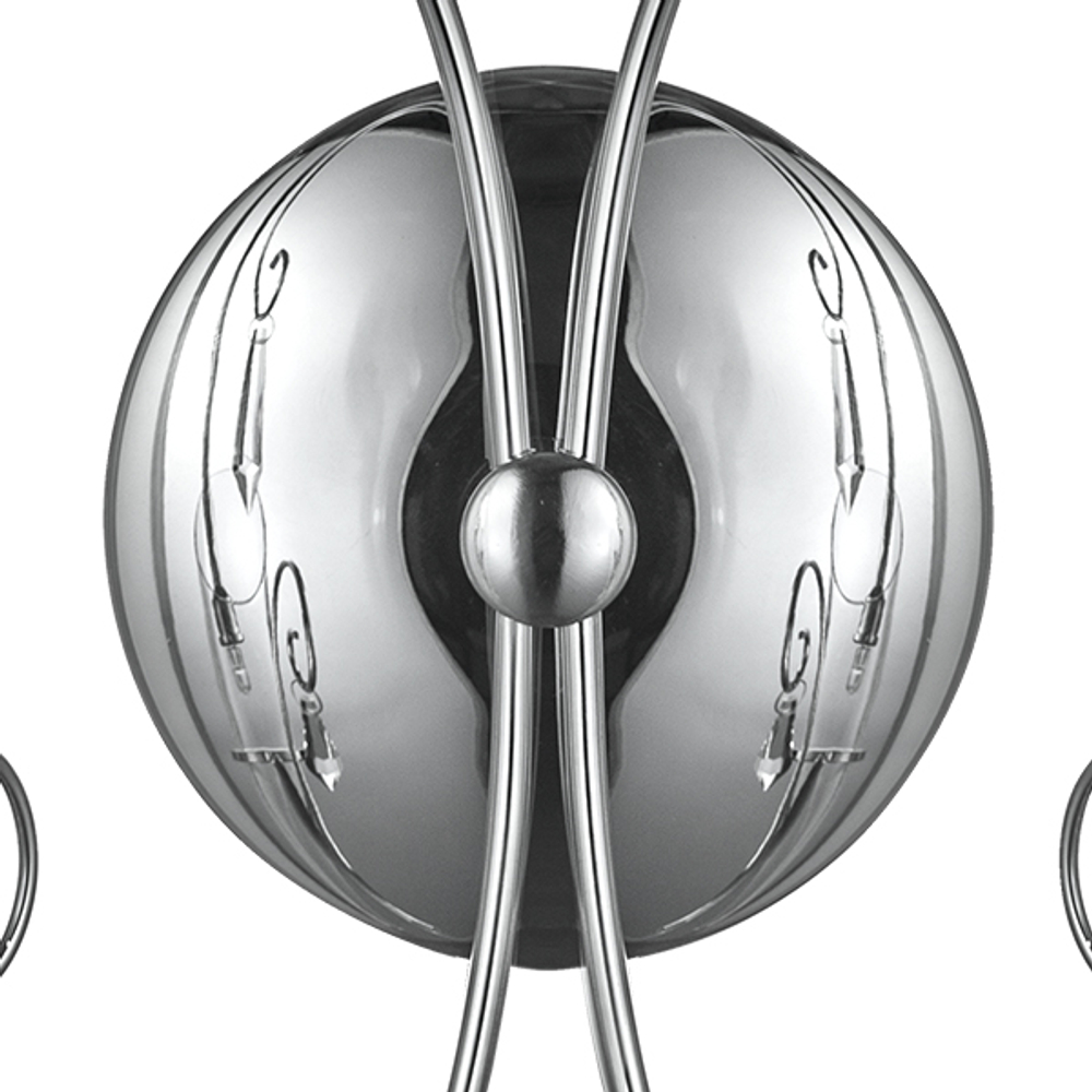 755624 Бра SCARABEO 2х35W G4 12V ХРОМ хрусталь+стекло