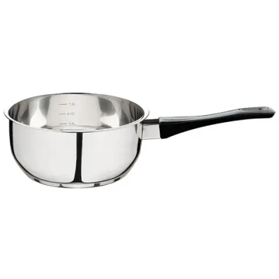 Ковш Mestolo-16 из нерж стали с бакел ручкой, зерк полировка, объем 1,4 л, диа 16 см, капс