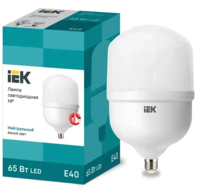 Лампа светодиодная HP 65Вт 230В 4000К E40 IEK