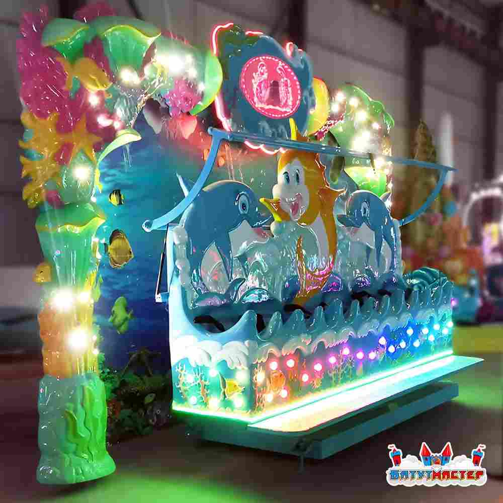 Аттракцион скамейка «Морские приключения», 10 мест,  4,85×1,65×3,1 м