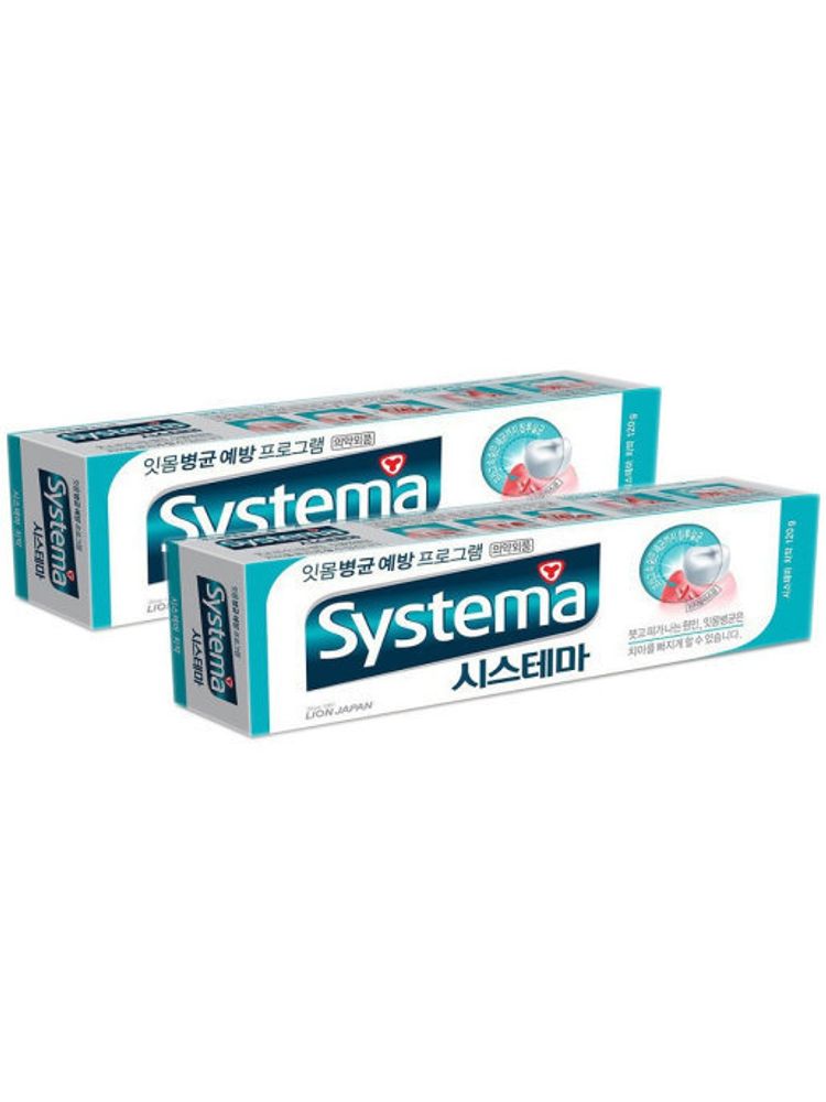 LION Зубная паста для ежедневного ухода Ледяная мята Systema 120 мл 2 уп