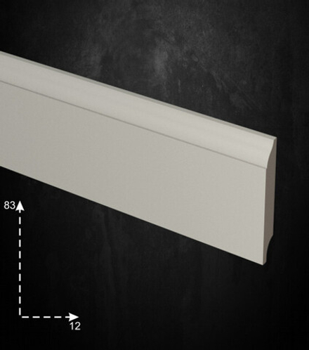 Плинтус МДФ EVROWOOD, PN 060, Белый