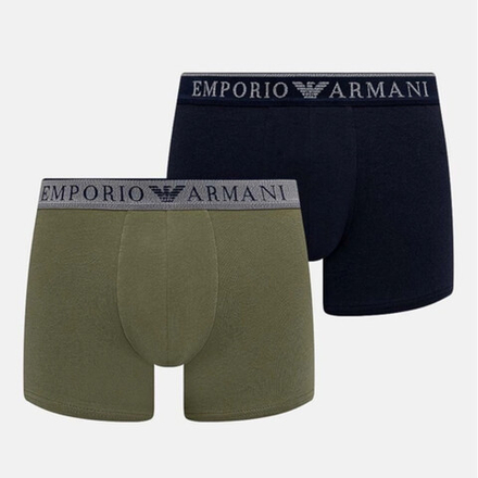 Набор мужских трусов хипсов 2в1 (темно-синий, олива) Emporio Armani 111769_4F720 75836