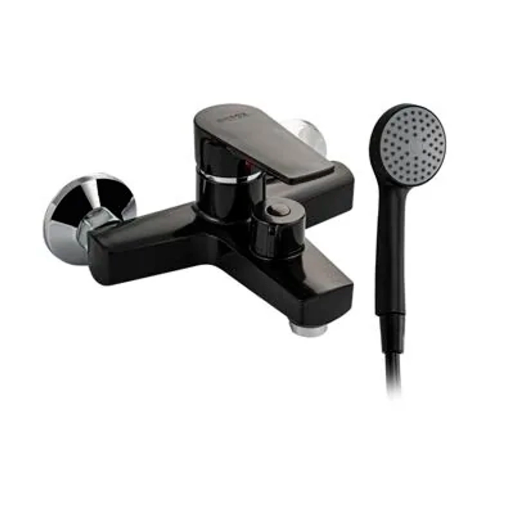 Смеситель пластиковый дла ванны и душа, черный  PF-BS001B