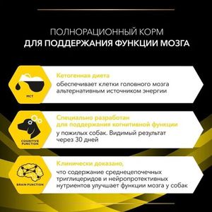 Сухой корм для собак Pro Plan NC для всех пород для поддержания функции мозга