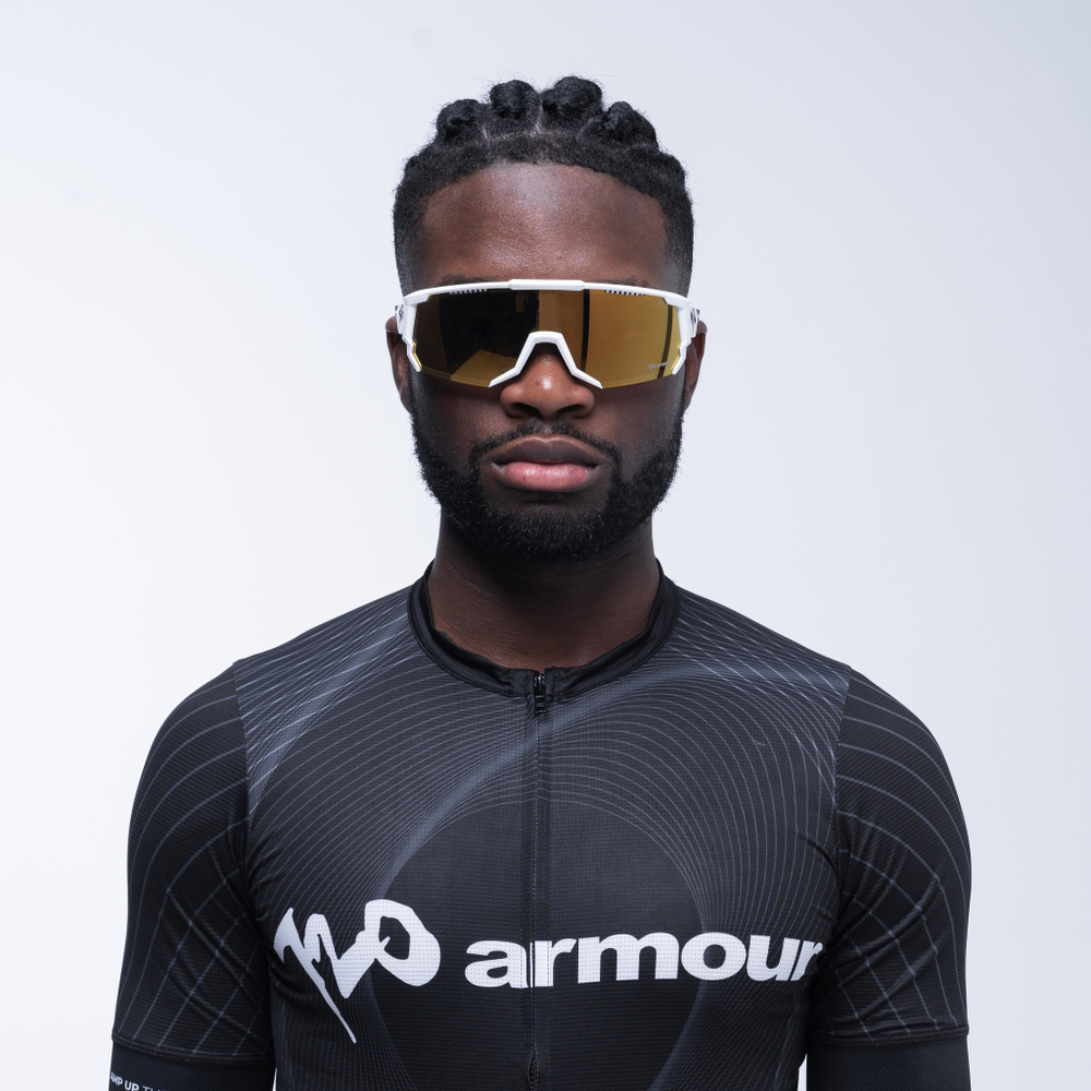 Спортивные очки 720armour Mars / Matte White / Gold Lens