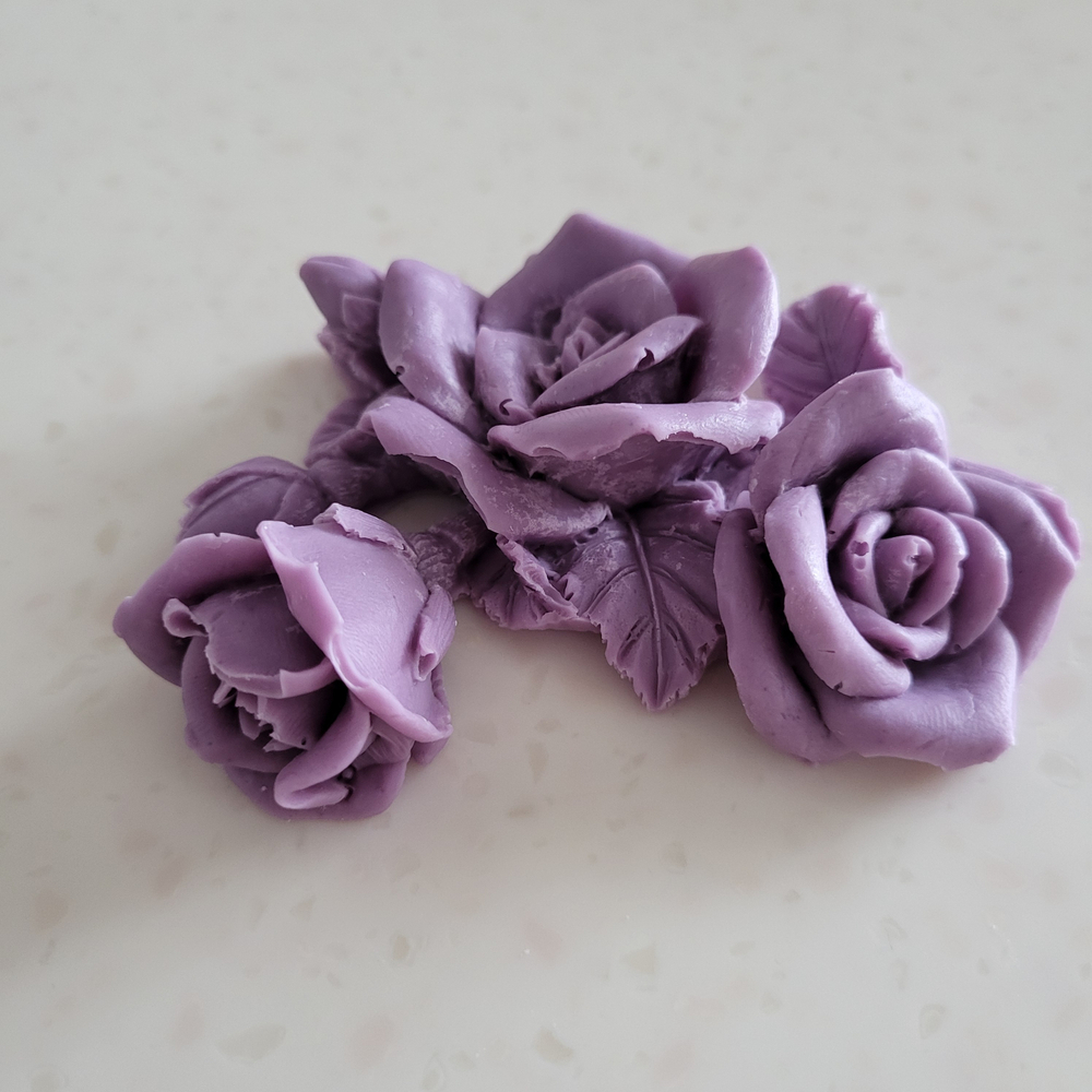 (Ликвидация) Молд 3D Композиция Роза 80*75*20 мм