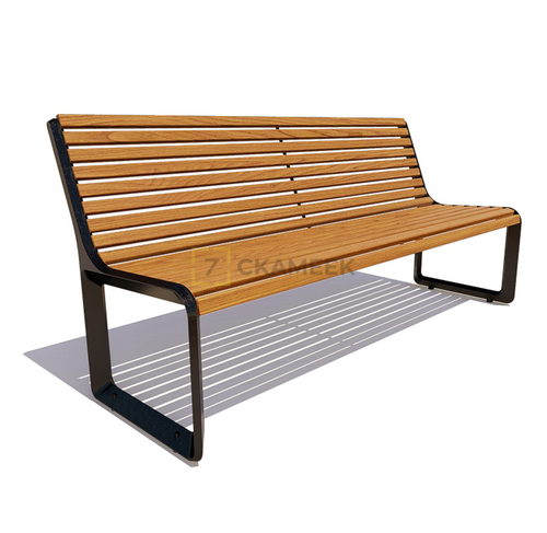 Скамейка чугунная «Милан» (2,0 м термобереза)