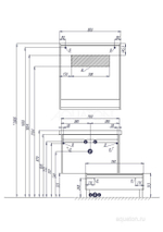 Комод Aquaton Капри 80 таксония темная 1A231103KPDB0