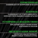 Пленка Черная глянцевая самоклеющаяся для авто, мебели и дизайна (50х150см)