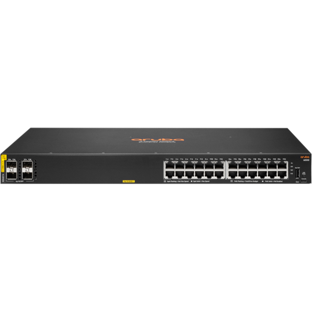 Коммутатор (свитч) HPE R8N87A Aruba 6000 24G Class4 PoE 4SFP 370W Switch