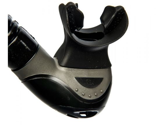 Трубка с клапаном Sargan Бетта Черная Черный силикон Оранжевый верх