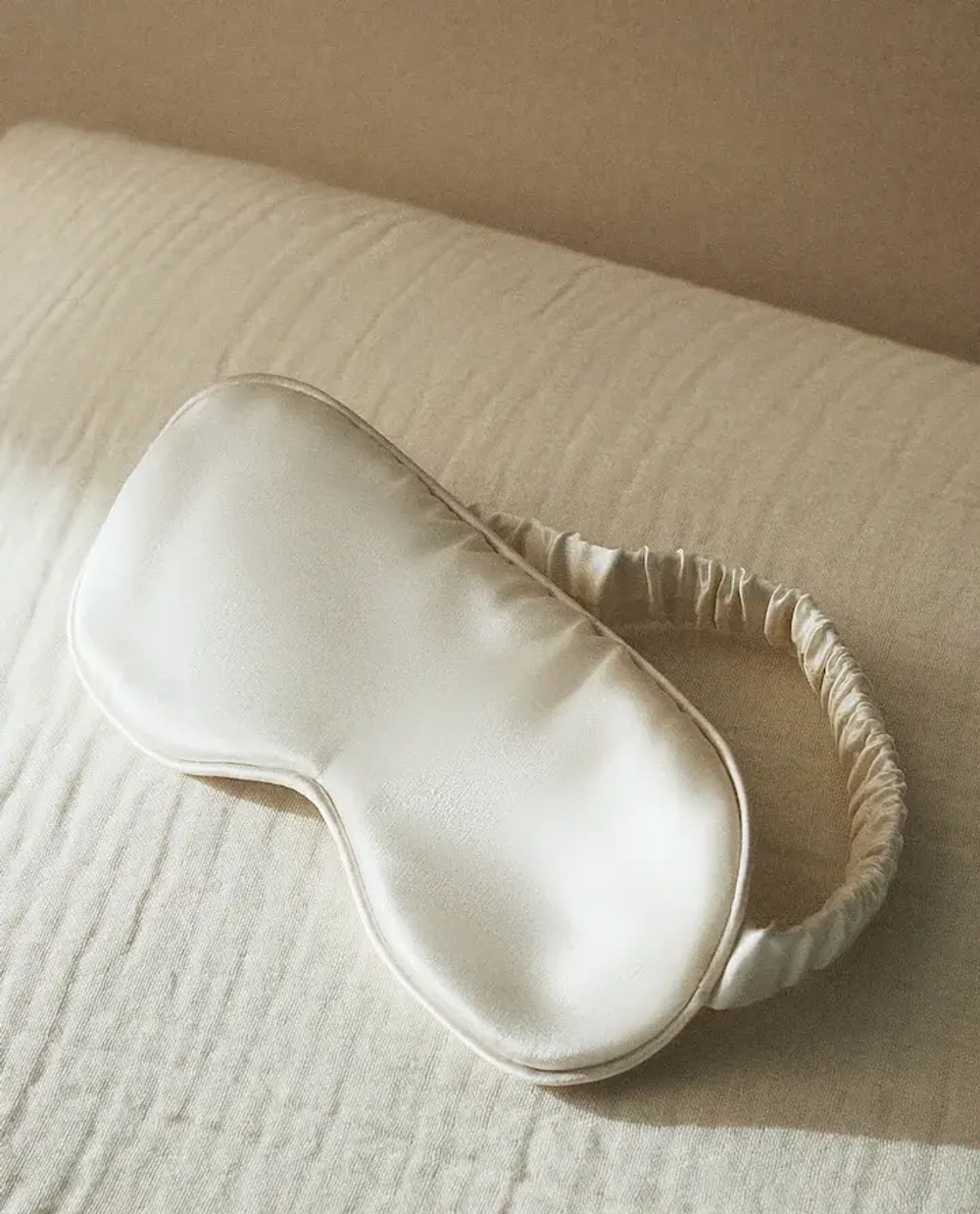 ZARA HOME МАСКА ДЛЯ СНА, ЖЕЛТОВАТО-БЕЛЫЙ