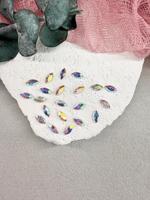 Наветт Navette 8*4 мм, Crystal Ab