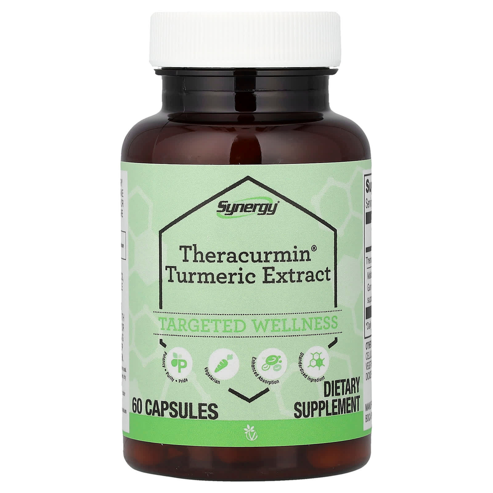 Vitacost, Synergy®, Theracurmin®, экстракт куркумы, 60 капсул