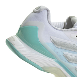 Женские теннисные кроссовки Adidas Avacourt 2 - white/silver metalic/aqua