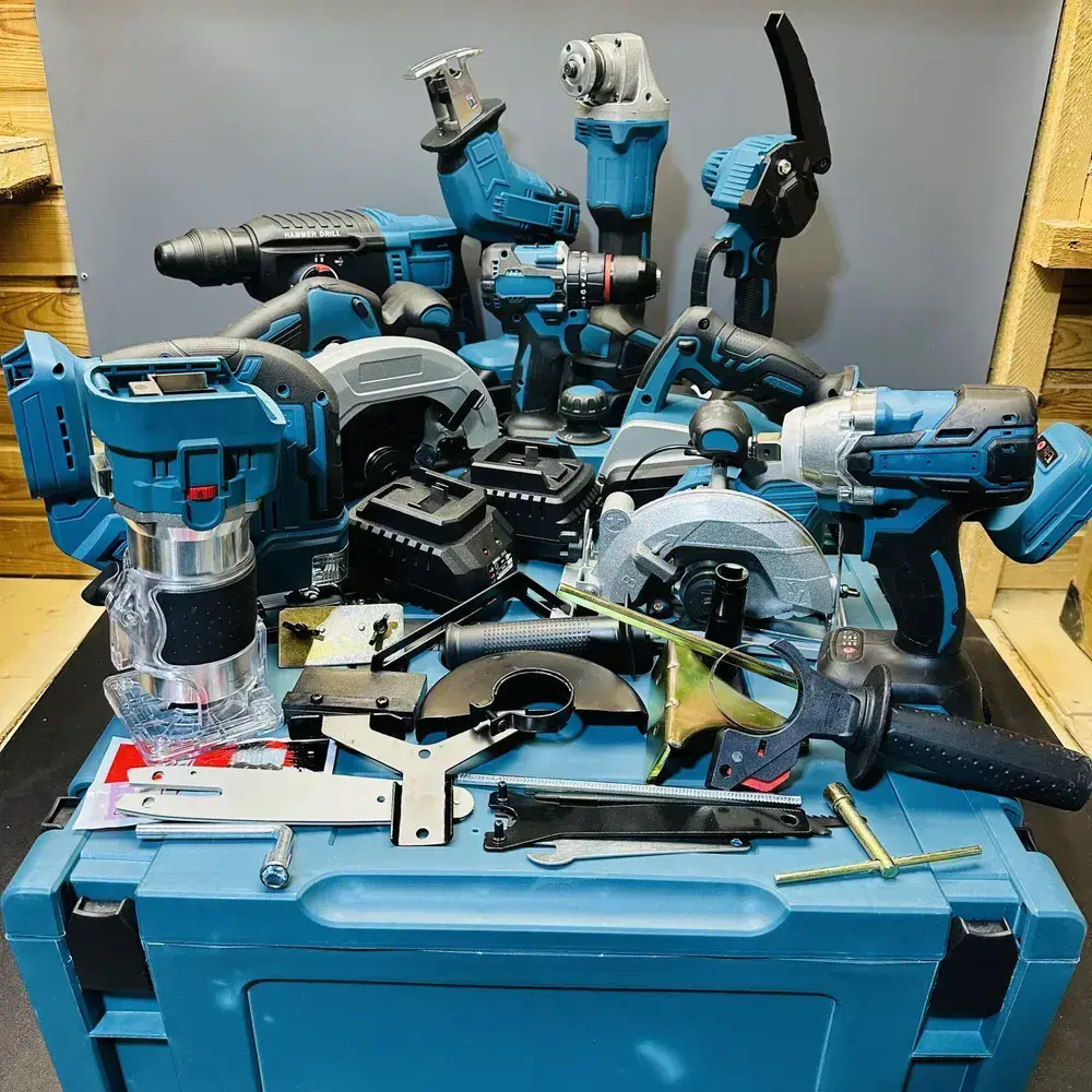 Набор аккумуляторного инструмента 11в1 4АКБ