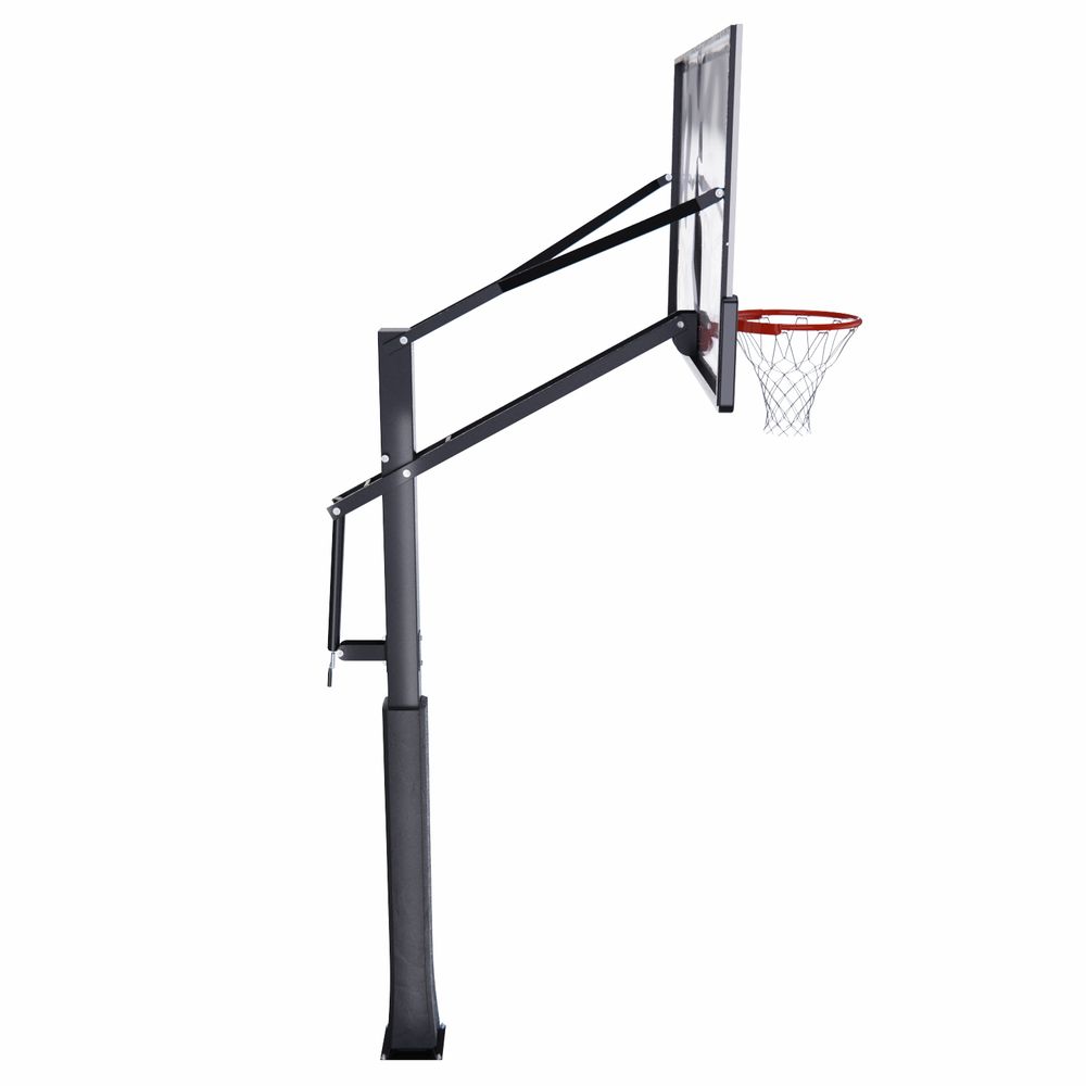Усиленная баскетбольная стационарная стойка DFC ING 72&amp;quot; / закаленное стекло
