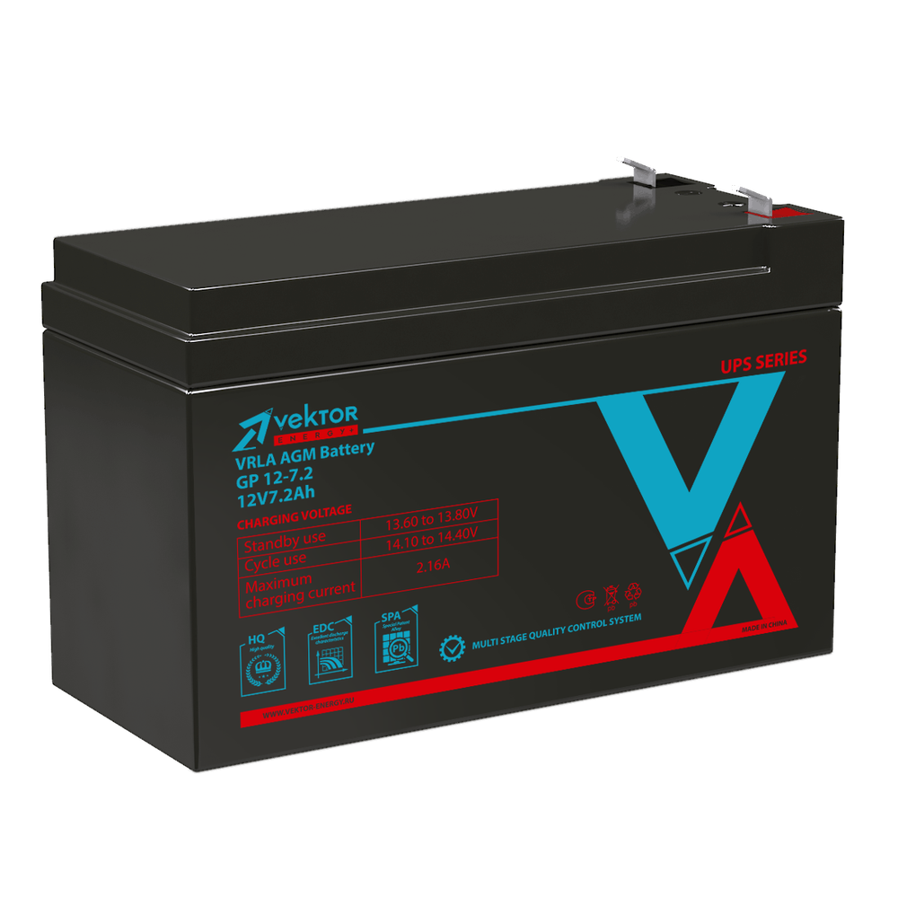 Аккумулятор  VEKTOR ENERGY GP 12-7,2