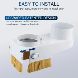 Щетка аспирации на шпиндель D80мм для станка ЧПУ