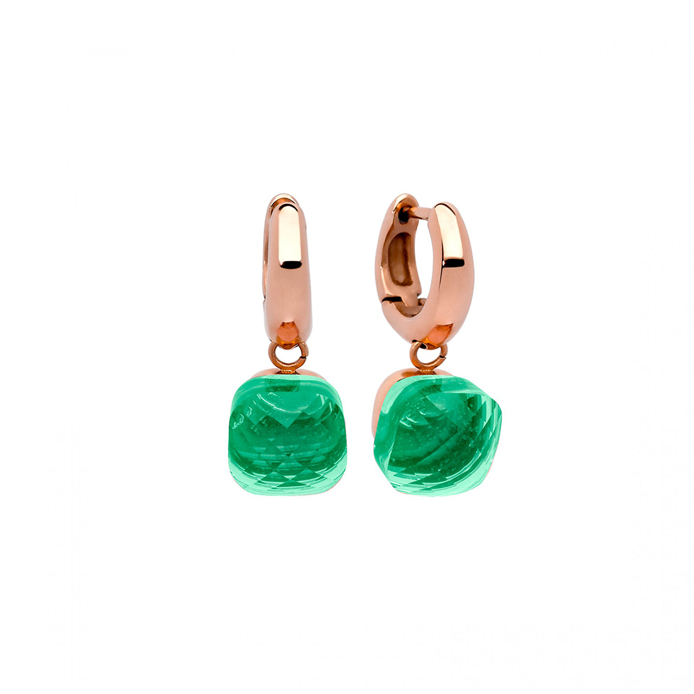 Серьги Qudo Firenze smaragd 300086 G/RG