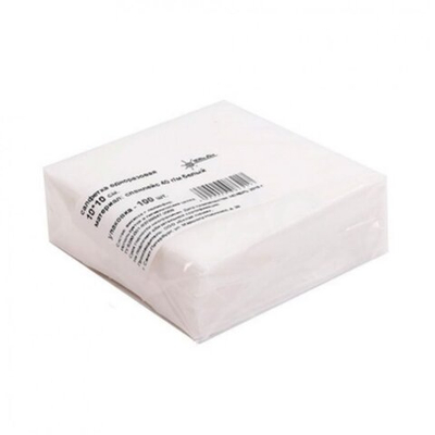 Салфетка одноразовая White line Спанлейс 10*10 Белая 100 шт пачка