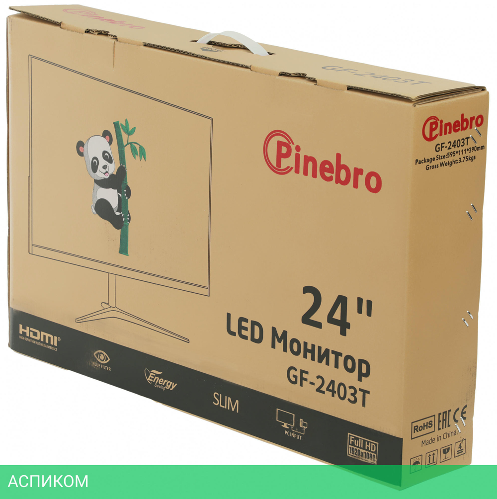 Монитор Pinebro GF-2403T черный