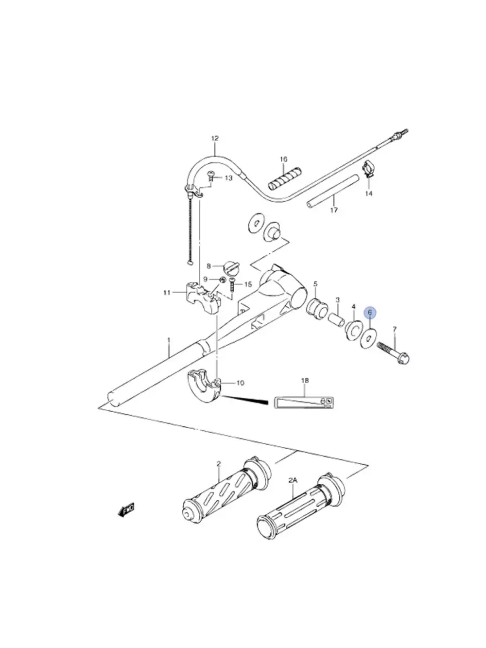 Шайба для лодочных моторов Suzuki DF2.5 (09160-08152-000)