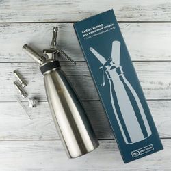 Сифон (кремер) для взбивания сливок 1 л (до +70°C) нерж.   THERMO P.L. Proff Cuisine