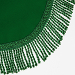 Покрывало на бильярдный стол Рим, 8 футов, зеленая бахрома, вельвет