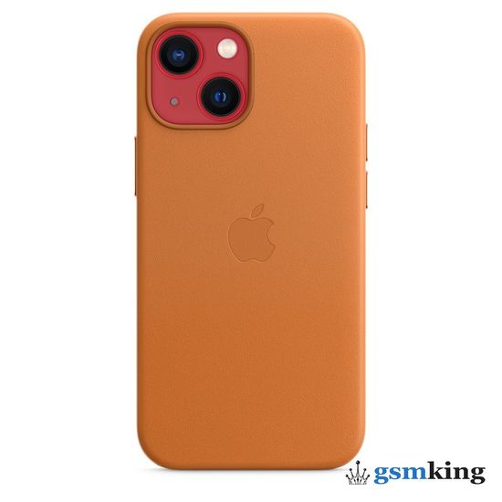 Apple Leather Case with MagSafe iPhone 13 Mini Golden Brown «Золотистая охра» MM0D3ZE/A