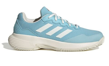 Женские Кроссовки теннисные Adidas GameCourt 2 W - light aqua/off white/bright red