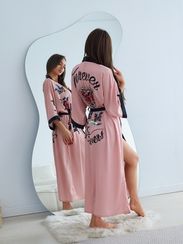 Халат женский шелковый FOREVER