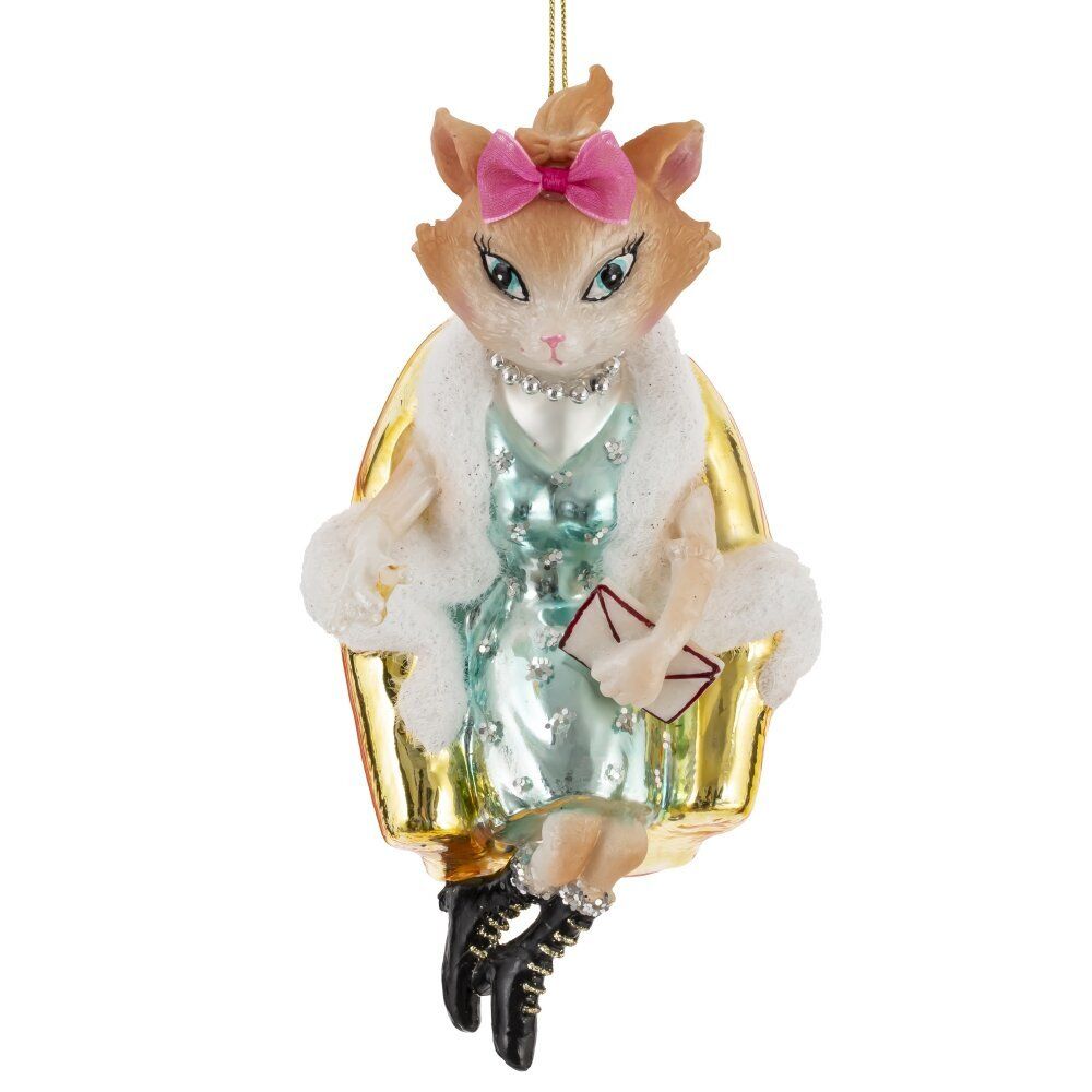 GAEM Украшение новогоднее "Кошка", L8 W12 H11 см